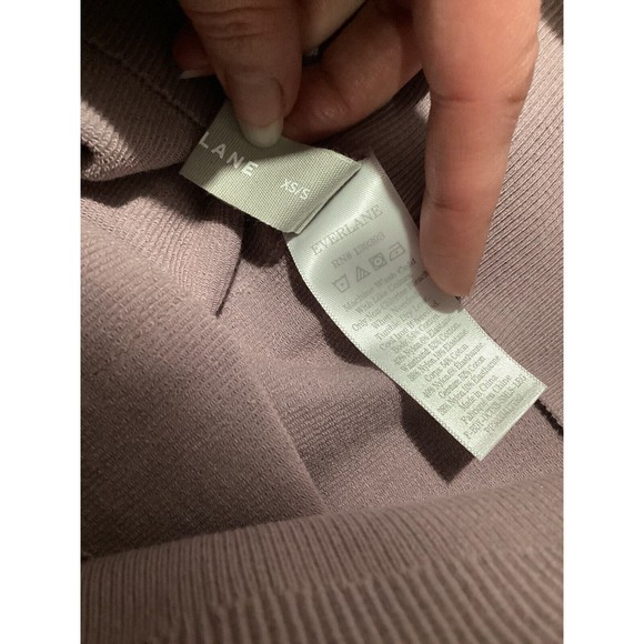 Everlane The Seamless Ribbed High Rise Legging Light Purple XS/S - Picture 6 of 6